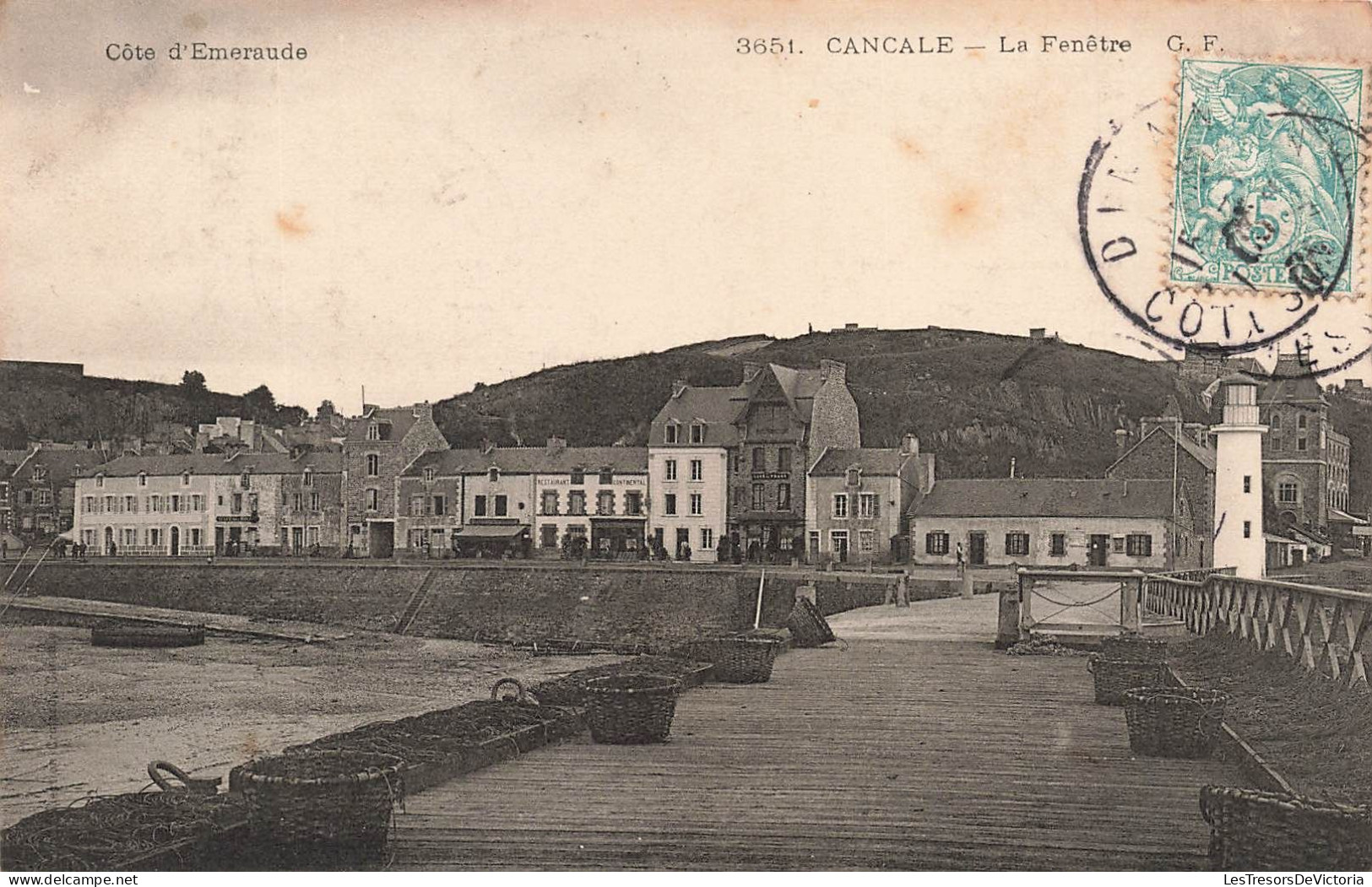 FRANCE - Côte D'Emeraude - Cancale - Vue Sur La Fenêtre - Le Port - Carte Postale Ancienne - Cancale