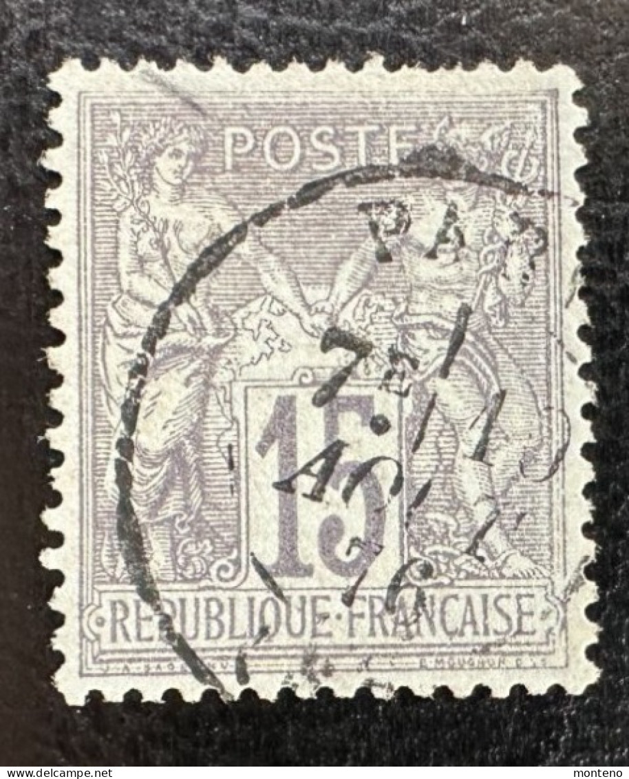 France 1876   Sage Type I    Y Et T  66  O - 1876-1878 Sage (Type I)