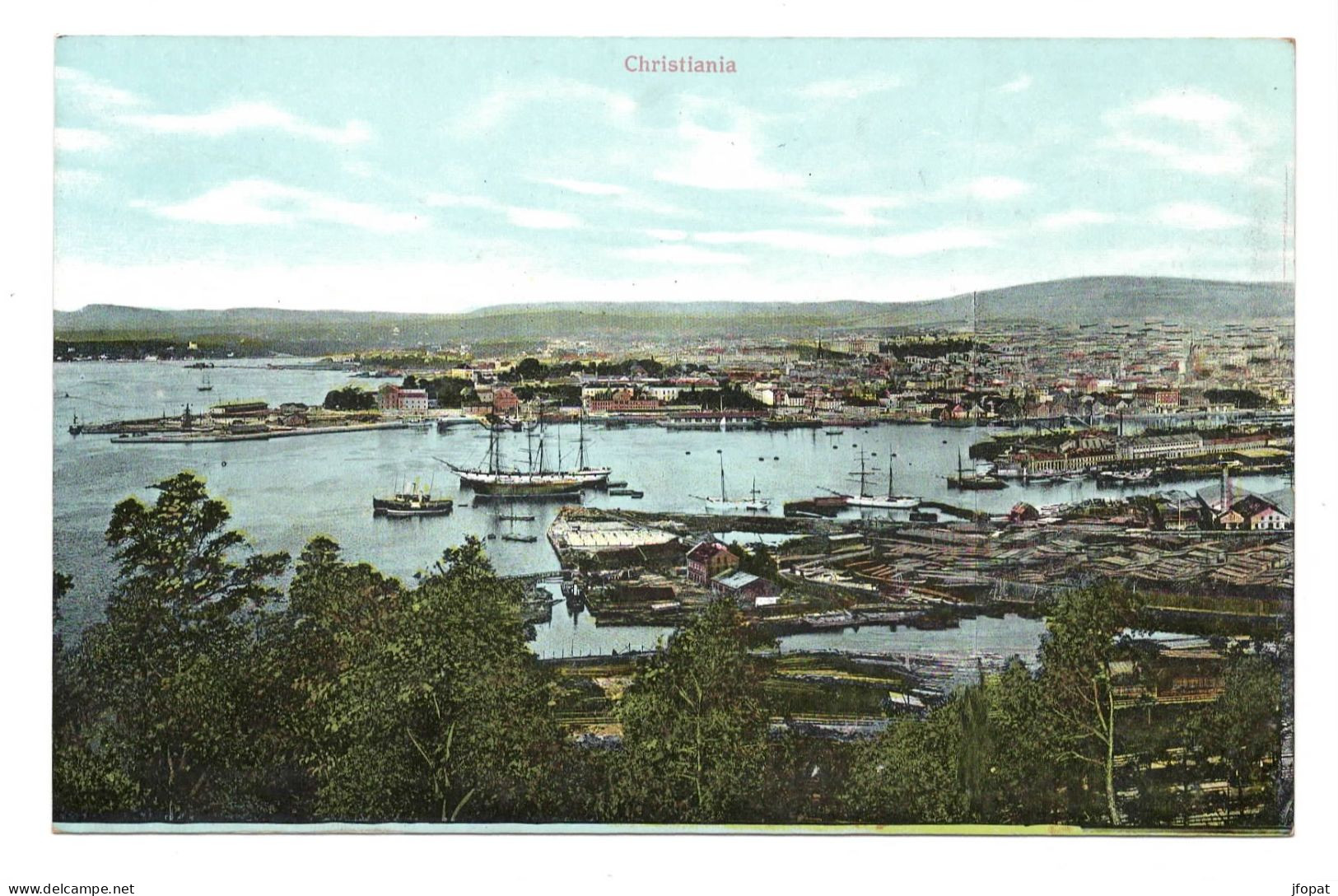 NORVEGE - CHRISTIANA Vue Générale Du Port - Noorwegen