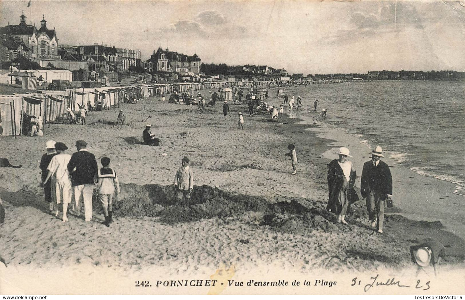 FRANCE - Pornichet - Vue D'ensemble De La Plage - Vue Générale - La Mer - Animé - Carte Postale Ancienne - Pornichet