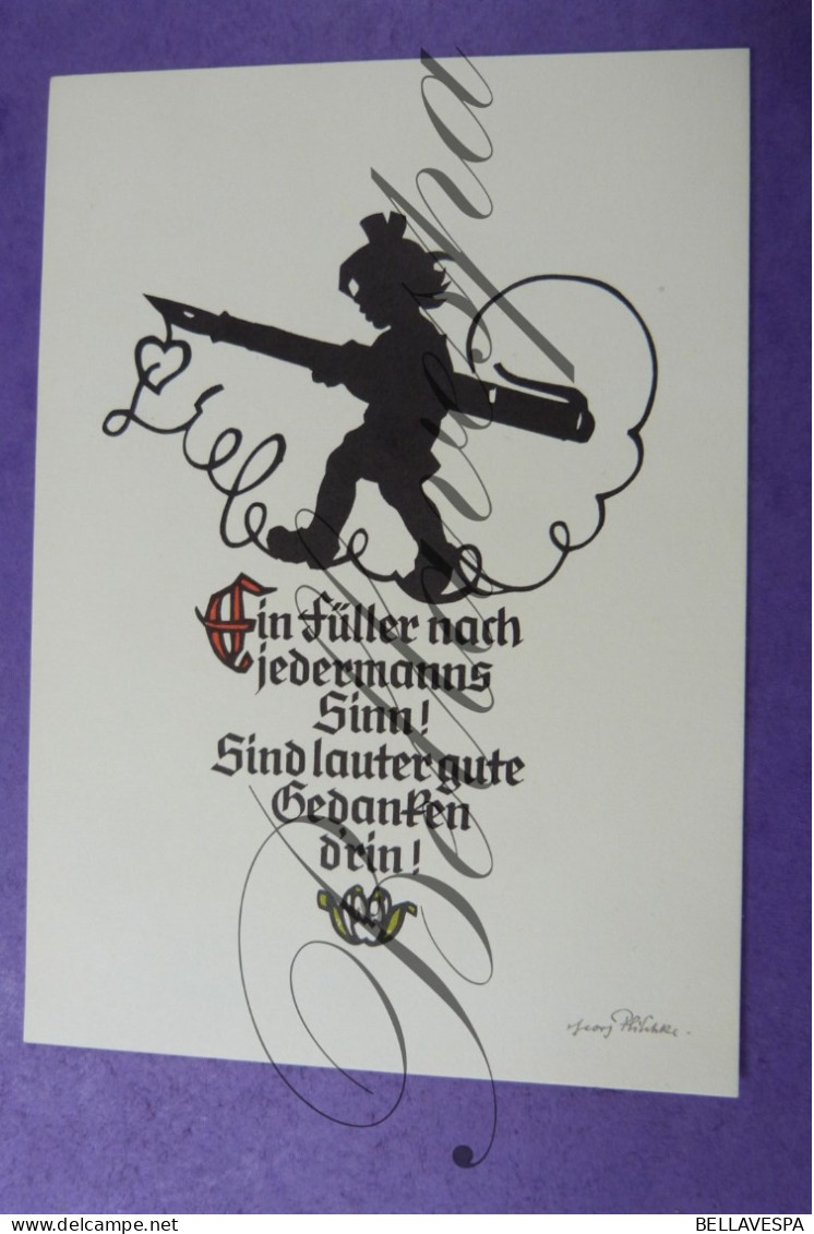 Artist Plischke Glückwunschkarte Scherenschnitt Verlag  Pfleumer Zittau Lot X 4 Cpsm - Silhouette - Scissor-type