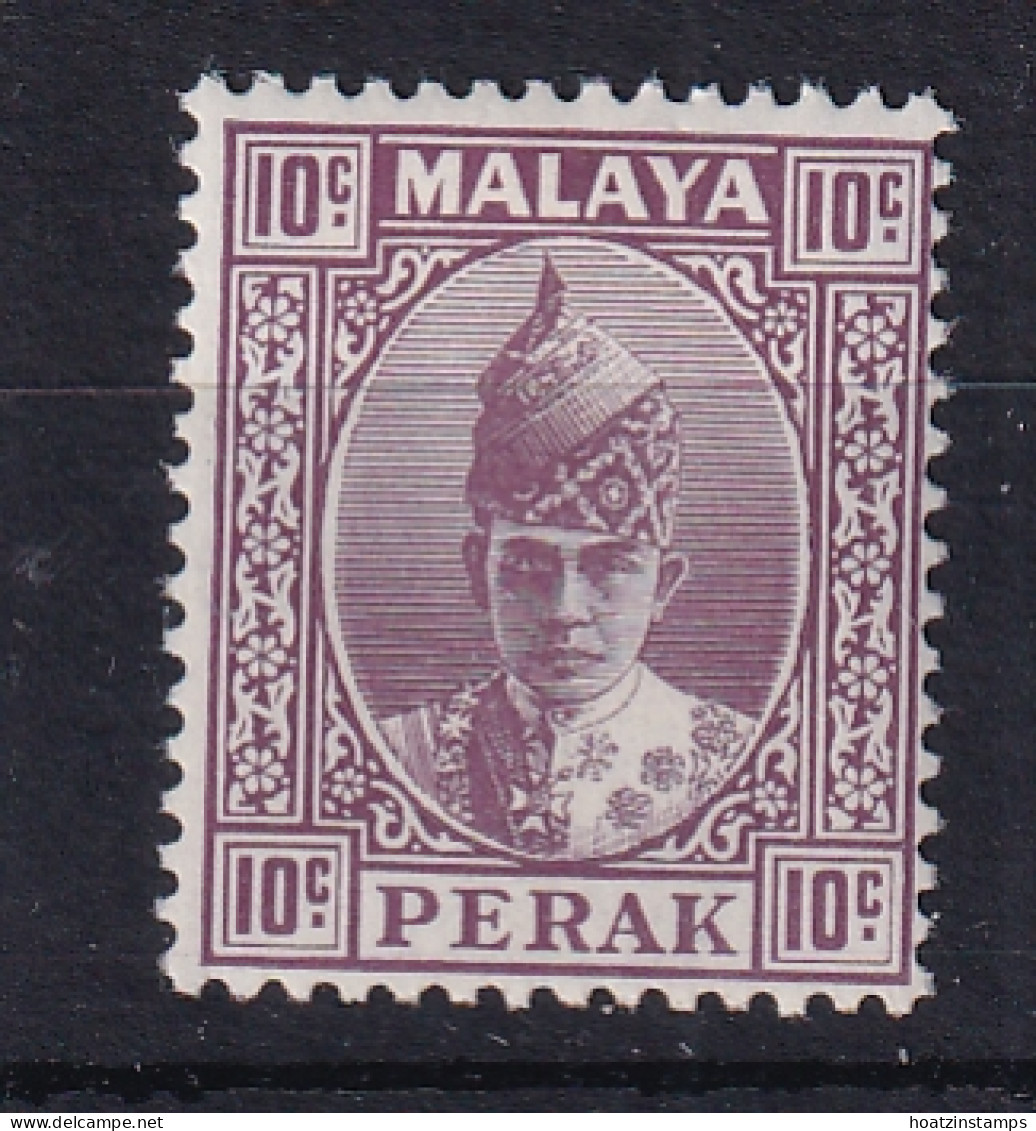 Malaya - Perak: 1938/41   Sultan Iskandar   SG112    10c     MH - Perak