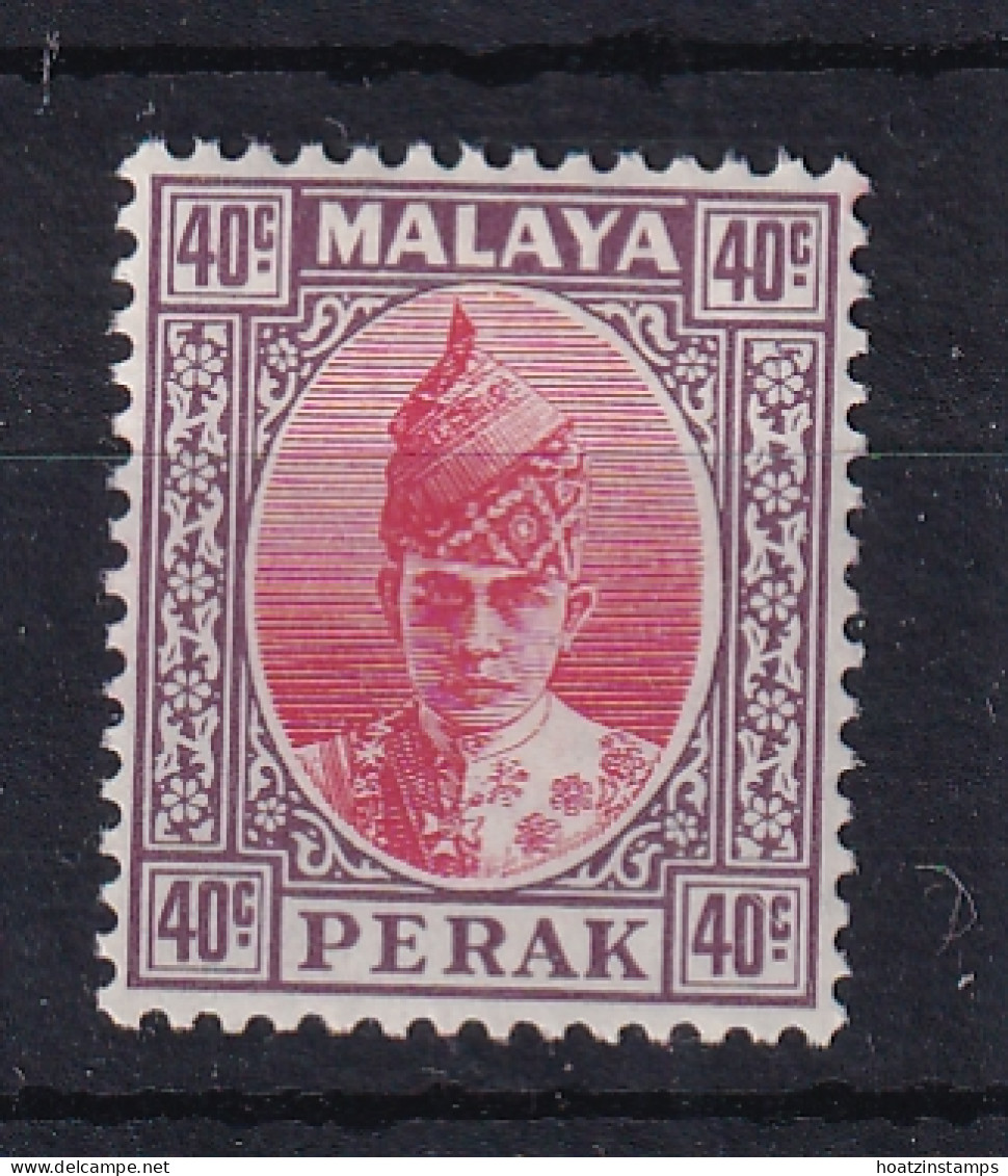 Malaya - Perak: 1938/41   Sultan Iskandar   SG117    40c    MH - Perak