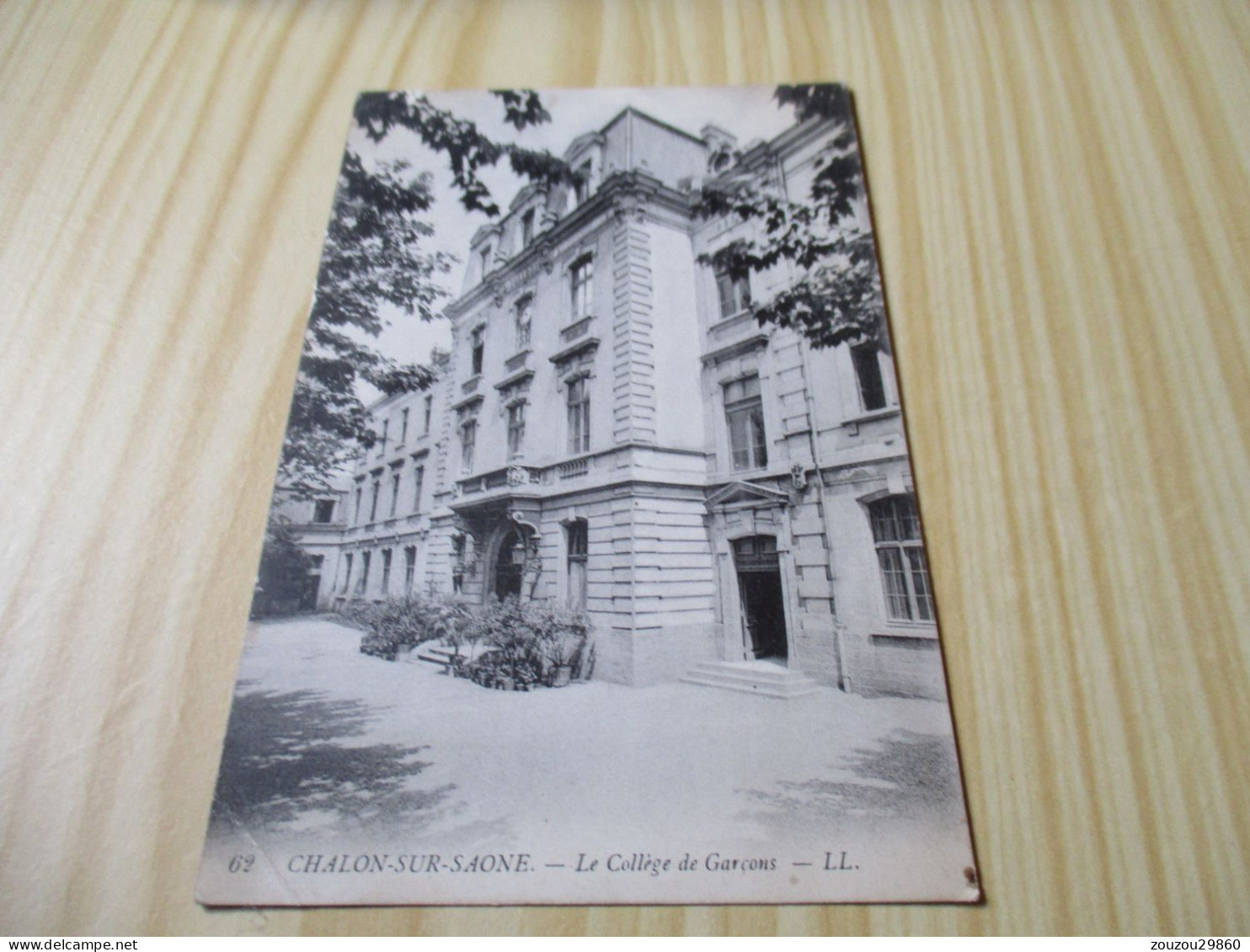 CPA Châlons-sur-Saône (71).Le Collège De Garçons - Carte Oblitérée Le 09/08/1914. - Chalon Sur Saone