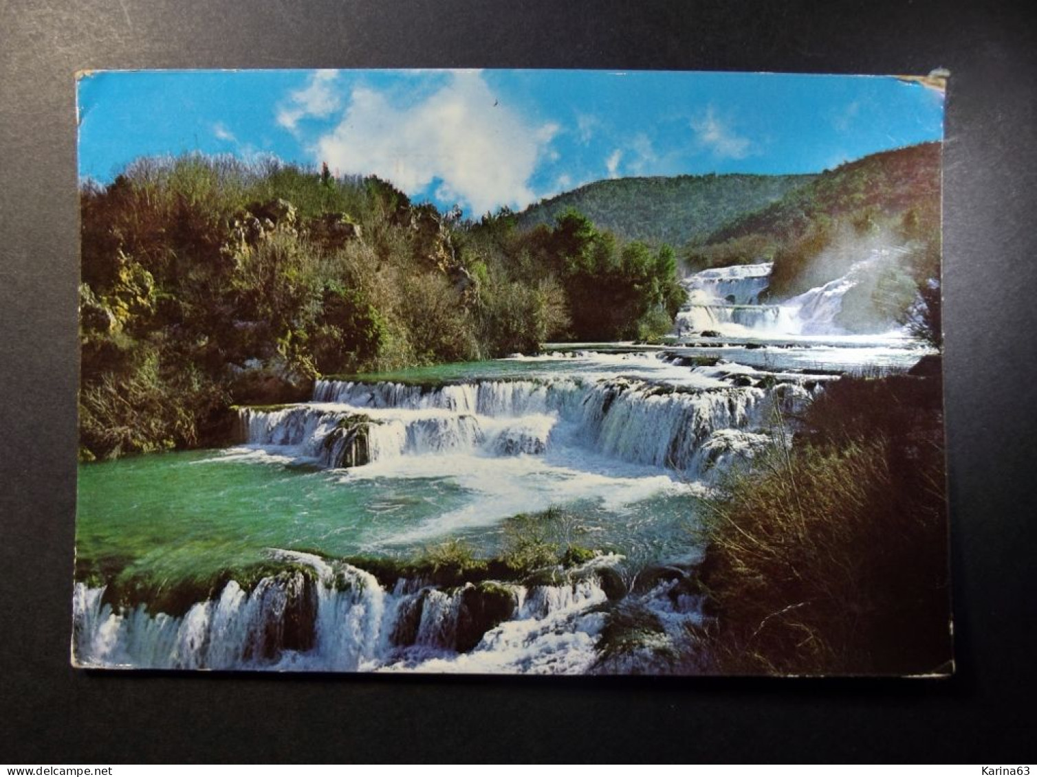 Jugoslavija  - Yugoslavia - Slapovi Krke - Waterfalls - Cascade - Used Card With Stamp Sibenik 1973 - Jugoslawien