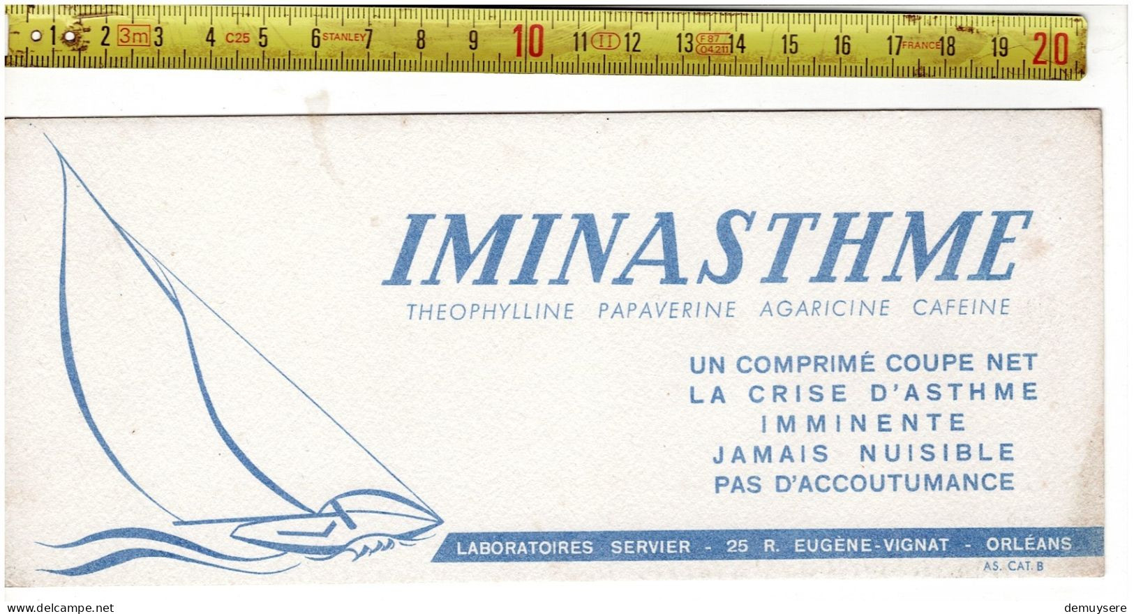 SOLDE 2021 ( BUVARD ?) IMINASTHME  ORLEANS - Publicidad