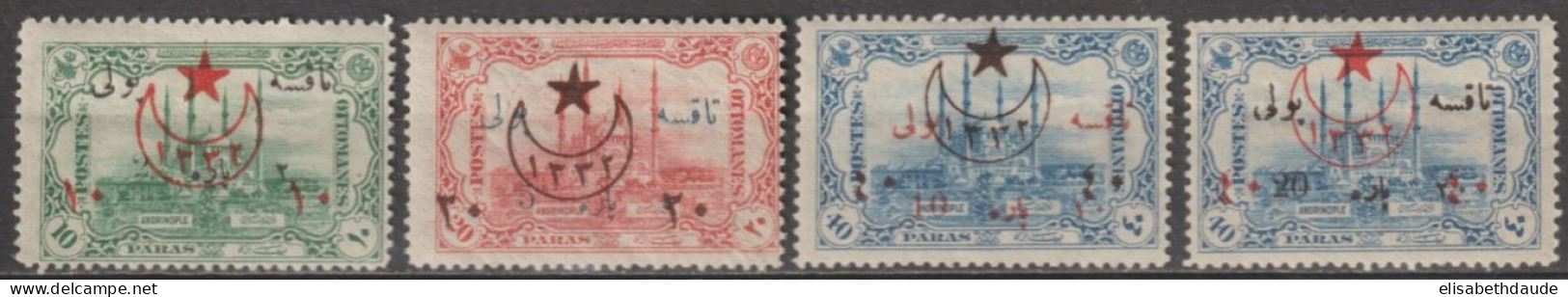 1916 - TURQUIE - SERIE COMPLETE YVERT N°418/421 * MH - COTE = 260 EUR. - Ungebraucht