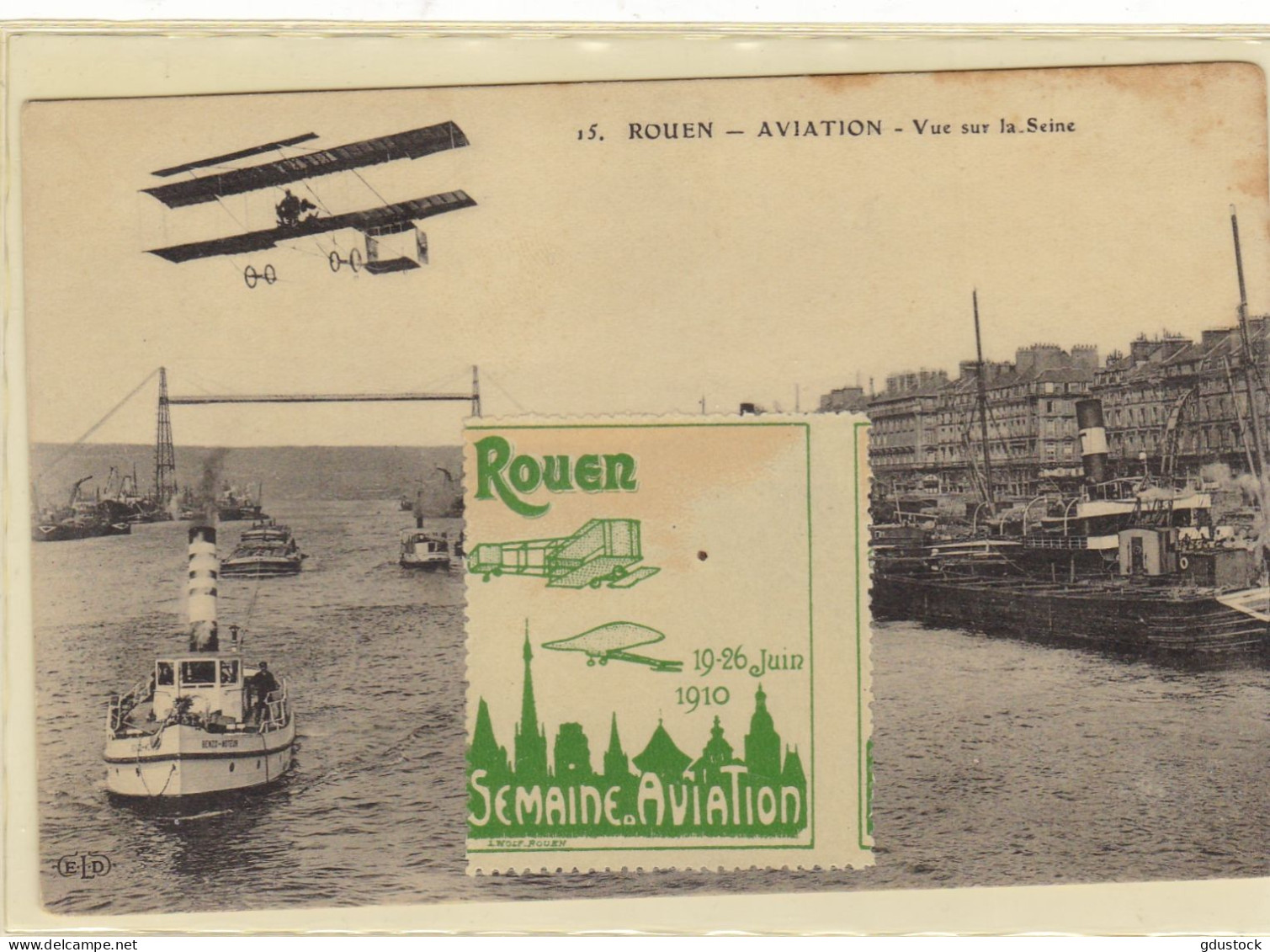 Rouen-Aviation - Vue Sur La Seine - ....-1914: Precursori