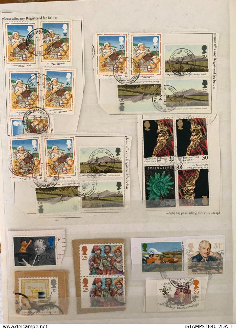 001254/ Great Britain QE2 Large Collection (459) Commemoratives On Paper