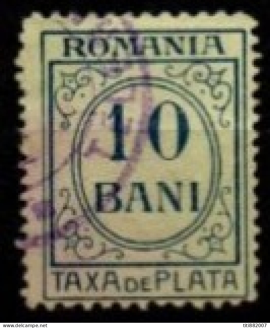 ROUMANIE     -    Taxe   -   1911  . Y&T N°35 Oblitéré - Impuestos