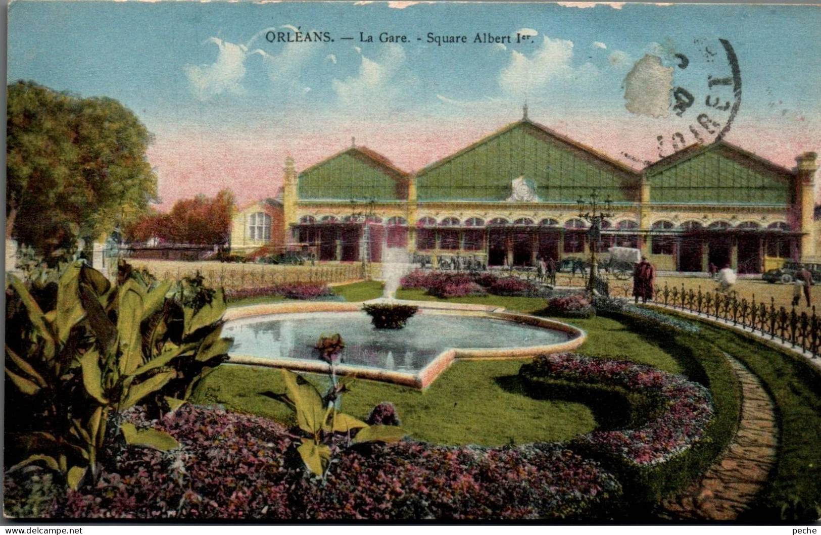 N°130 W -cpa Orléans -la Gare- - Bahnhöfe Mit Zügen