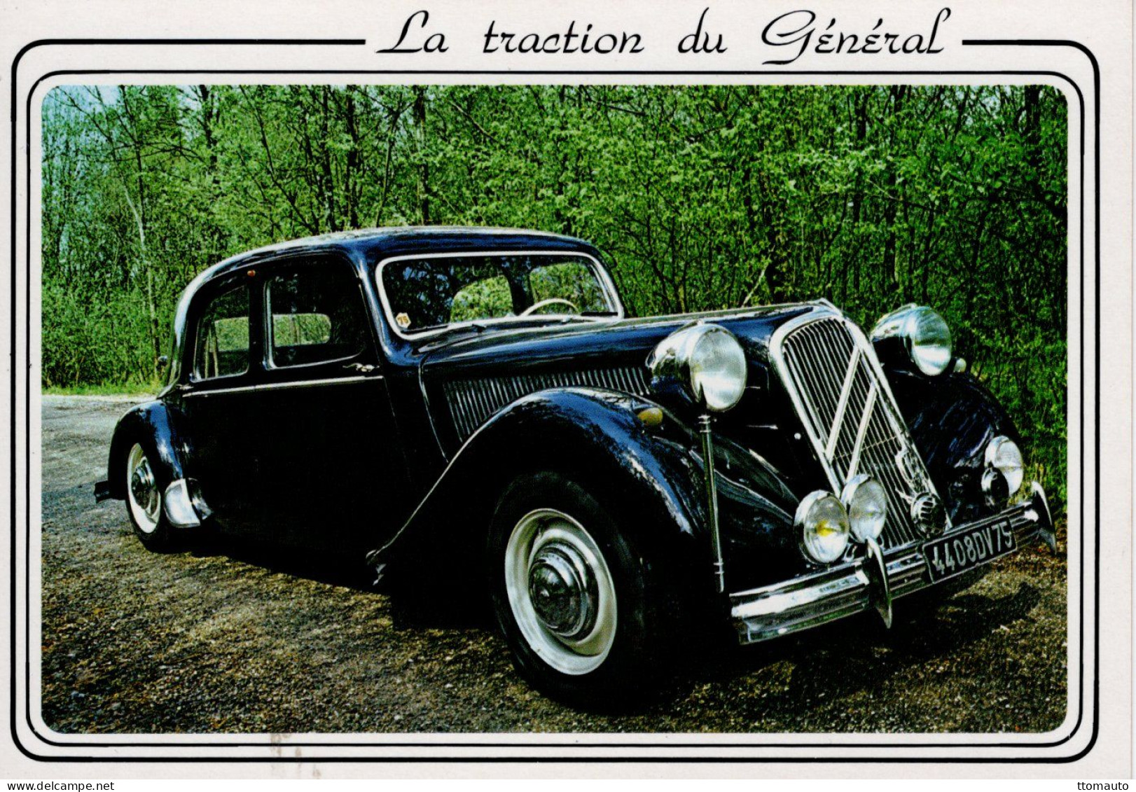 La Citroen Traction Du Général De Gaulle - CPM - Voitures De Tourisme