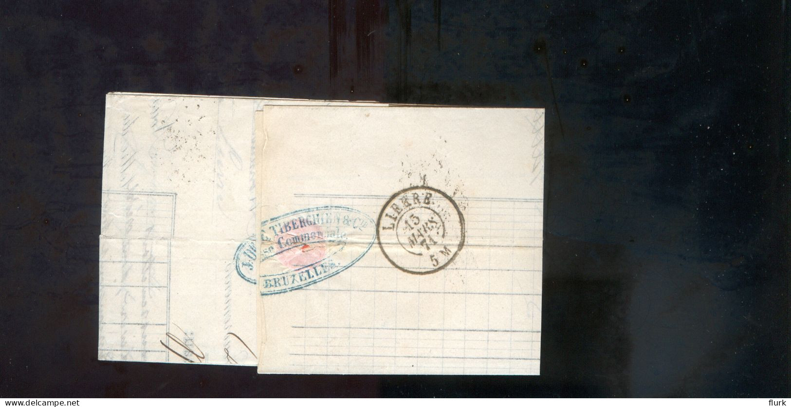 België OCB30 Gestempeld Op Brief Bruxelles-Lierre 1871 Perfect (2 Scans) - 1869-1883 Leopold II.