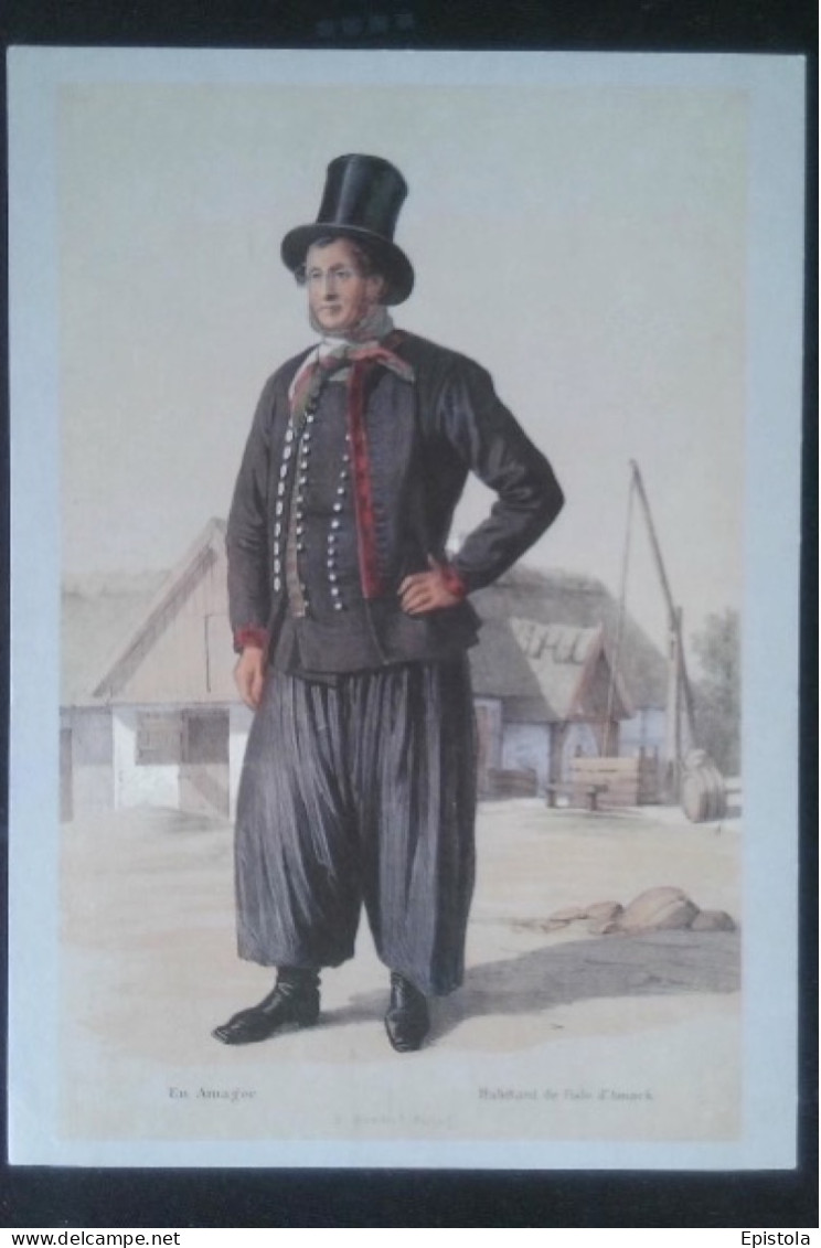 ► Habitant ILe D'Amager (Amack)   -    Danish Folk Costumes 1854 1861 - Serie "Den Gamle By" - Denmark