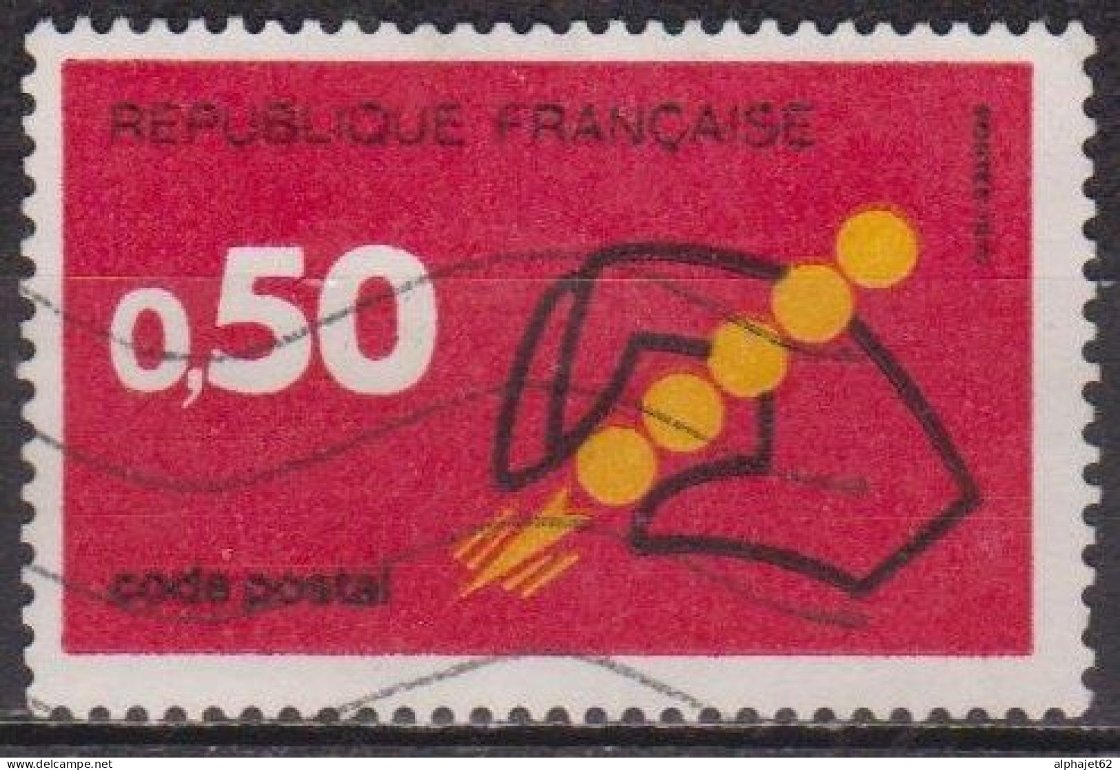 Code Postal - FRANCE - Main Et Styo - N° 1720 - 1972 - Used Stamps