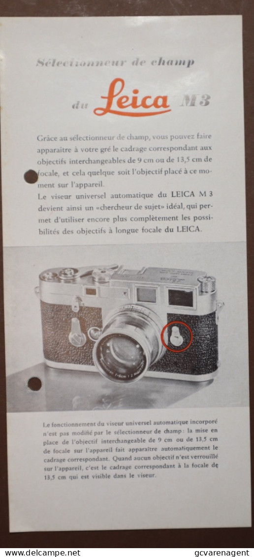 4 KLEINE FOLDERS VAN LEICA LEITZ          ZIE AFBEELDINGEN - Sonstige & Ohne Zuordnung