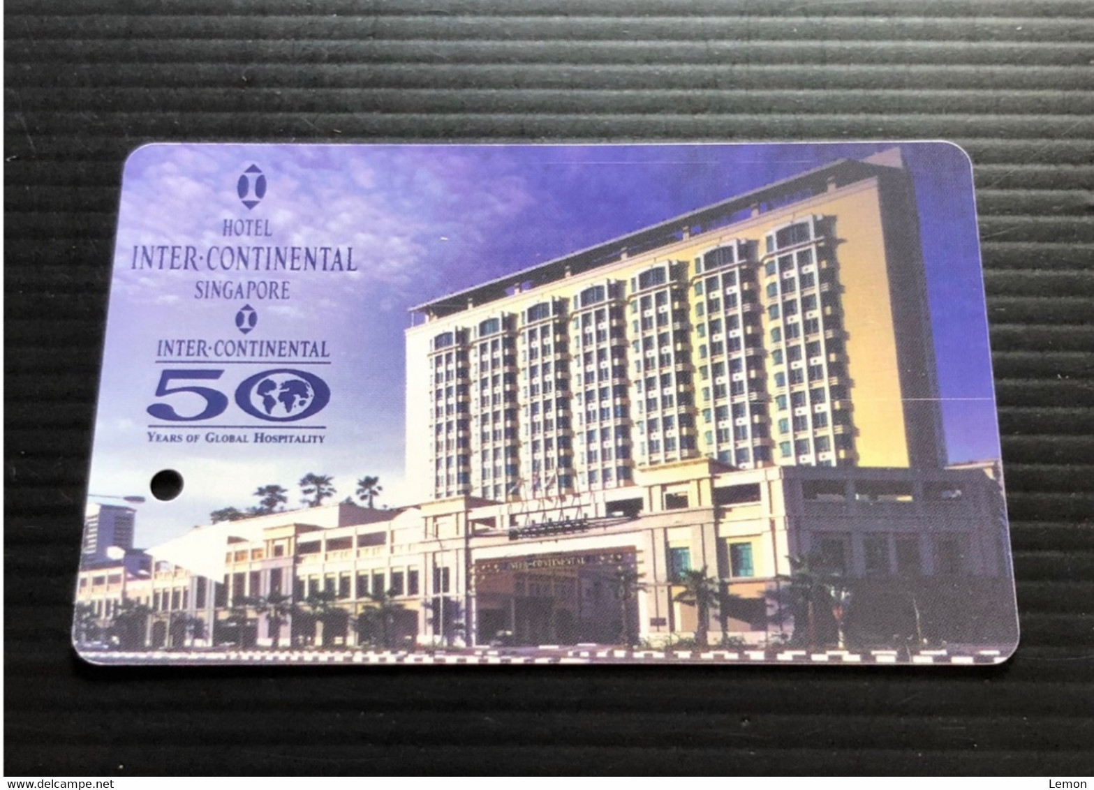 Singapore SMRT TransitLink Metro Train Subway Ticket Card, Hotel Intercontinental Singapore, Set Of 1 Used Card - Singapour