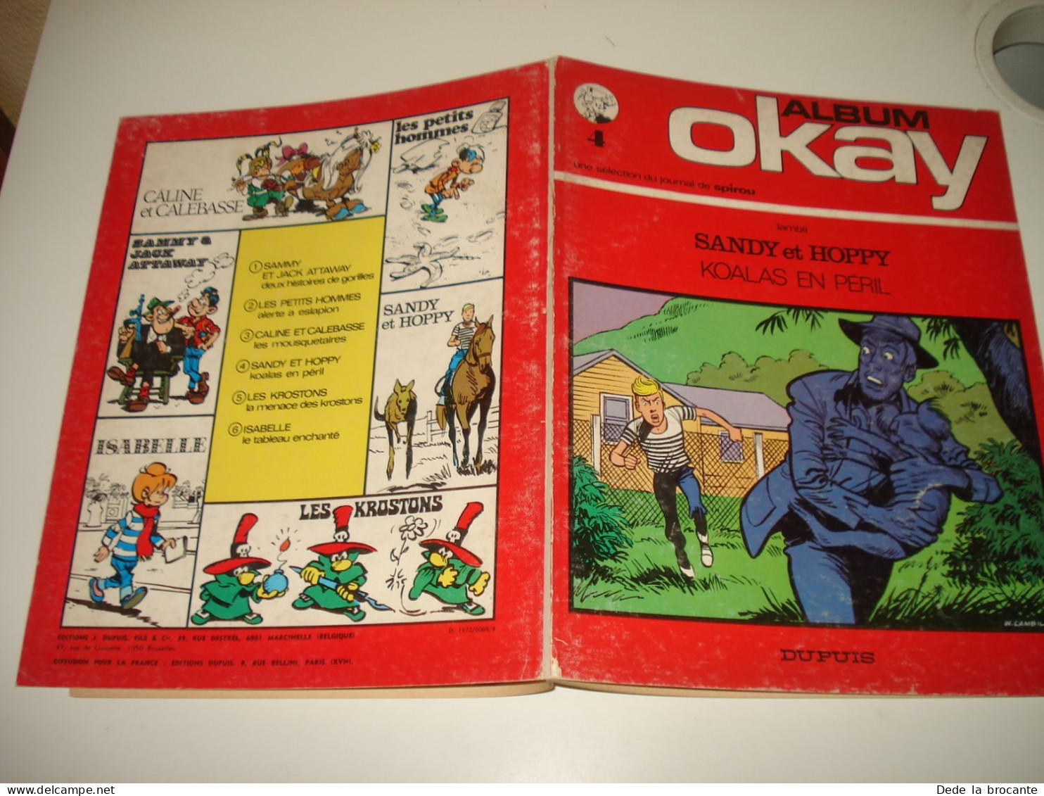 C54 (2) / Sandy Et Hoppy " Koalas En Péril " EO De 1972 - Collection Okay N°4 - Other & Unclassified