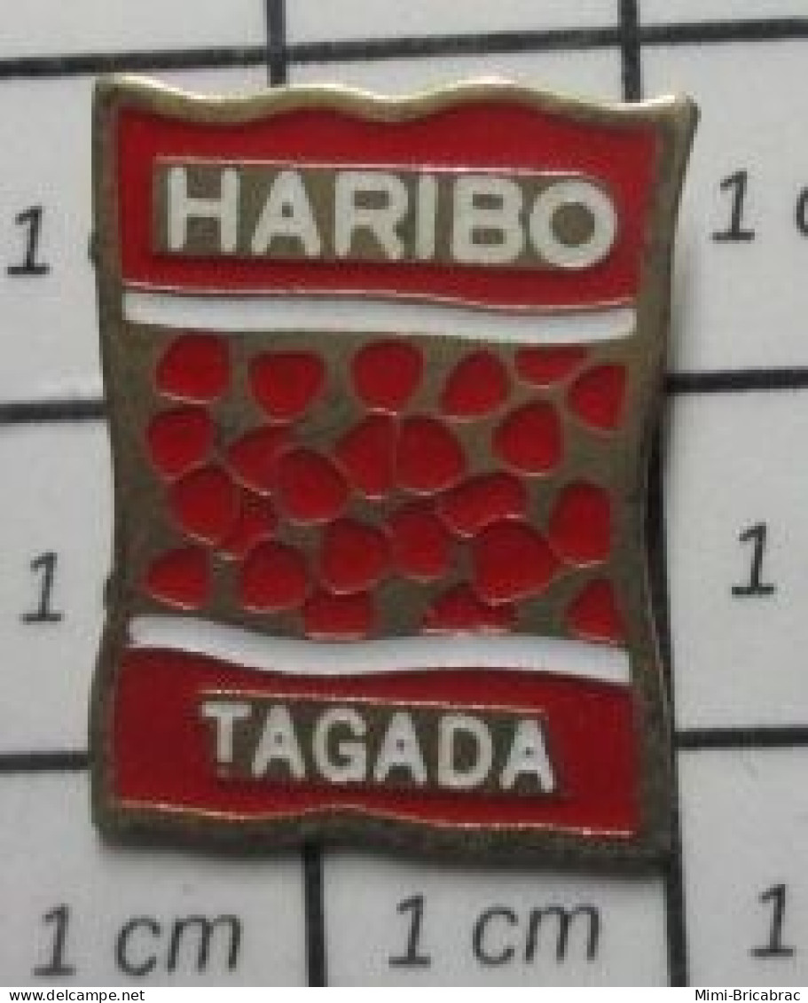 1618A Pin's Pins / Belle Qualité & Rare / ALIMENTATION : SACHET DE FRAISES TAGADA HARIBO - Alimentación