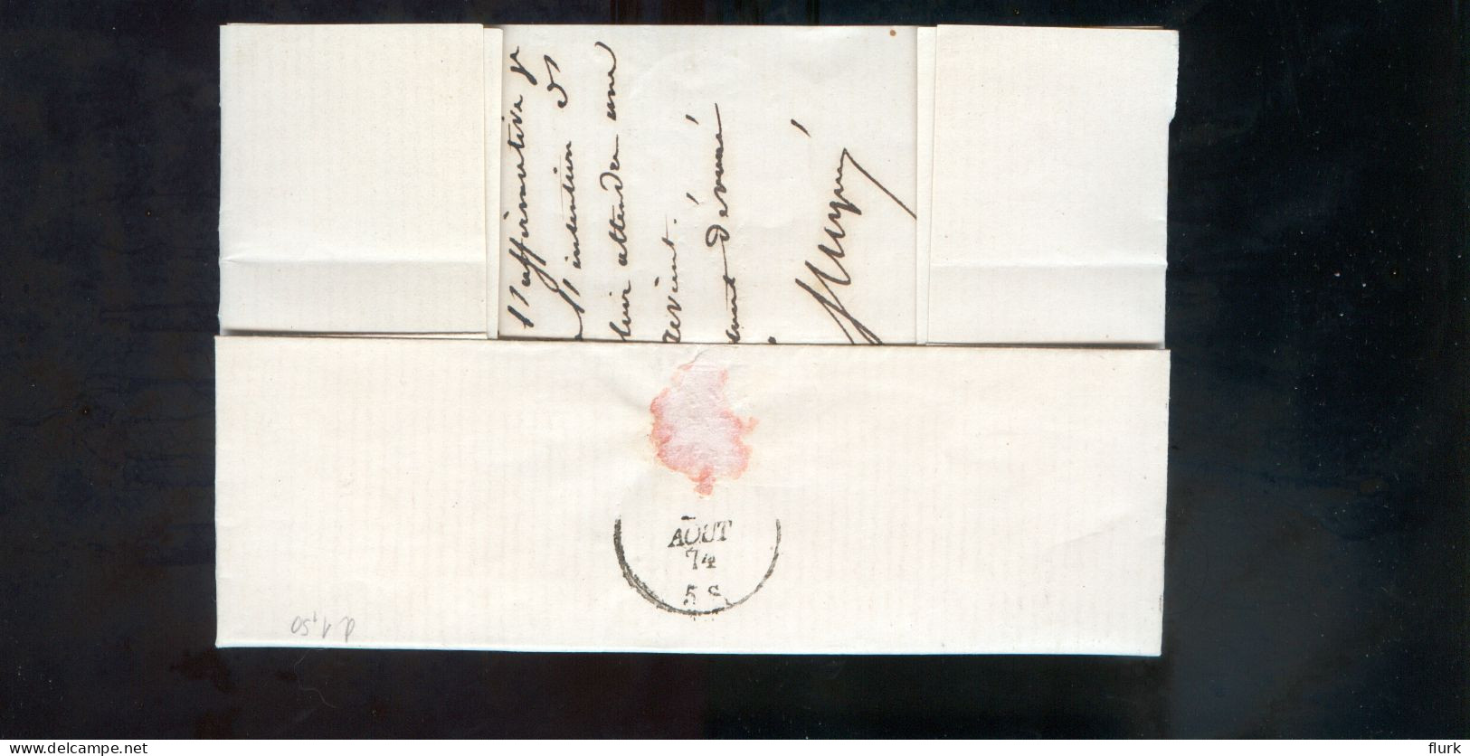 België OCB30 Gestempeld Op Brief Bruges-Bouillon 1874 Perfect (2 Scans) - 1869-1883 Leopold II