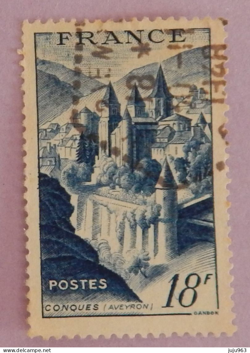 FRANCE YT 805 CACHET HEXAGONAL "CONQUES" ANNÉE 1948 - Oblitérés