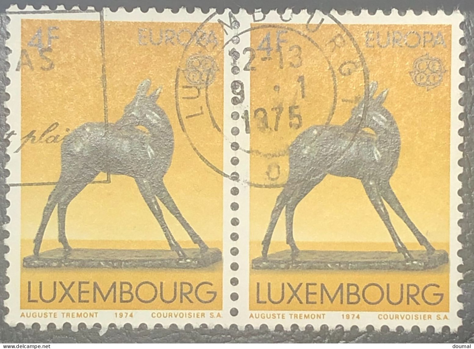 Pair Of Europa CEPT 1974 - Luxembourg Used - Gebruikt