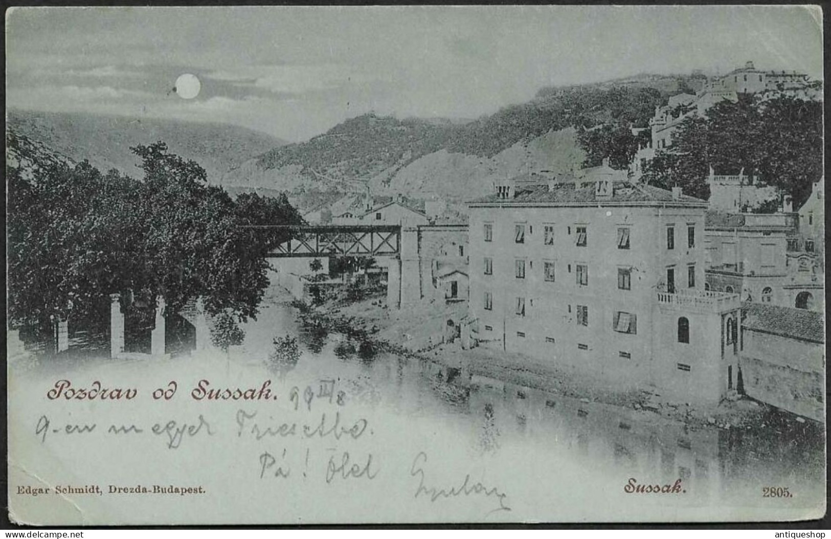 Croatia-----Susak (Rijeka)-----old Postcard - Croatie