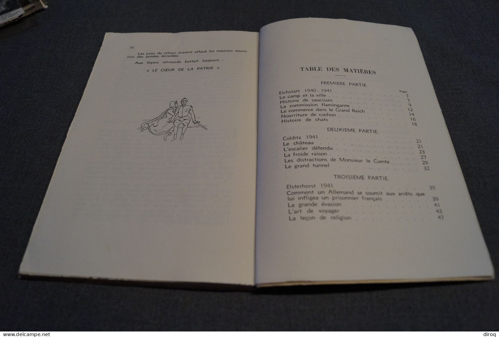 RARE ouvrage,Jamais ne désespère... Henri Decard,dessins de Jean Remy,prisonnier de guerre 40-45, 94 pages,27/17 Cm.