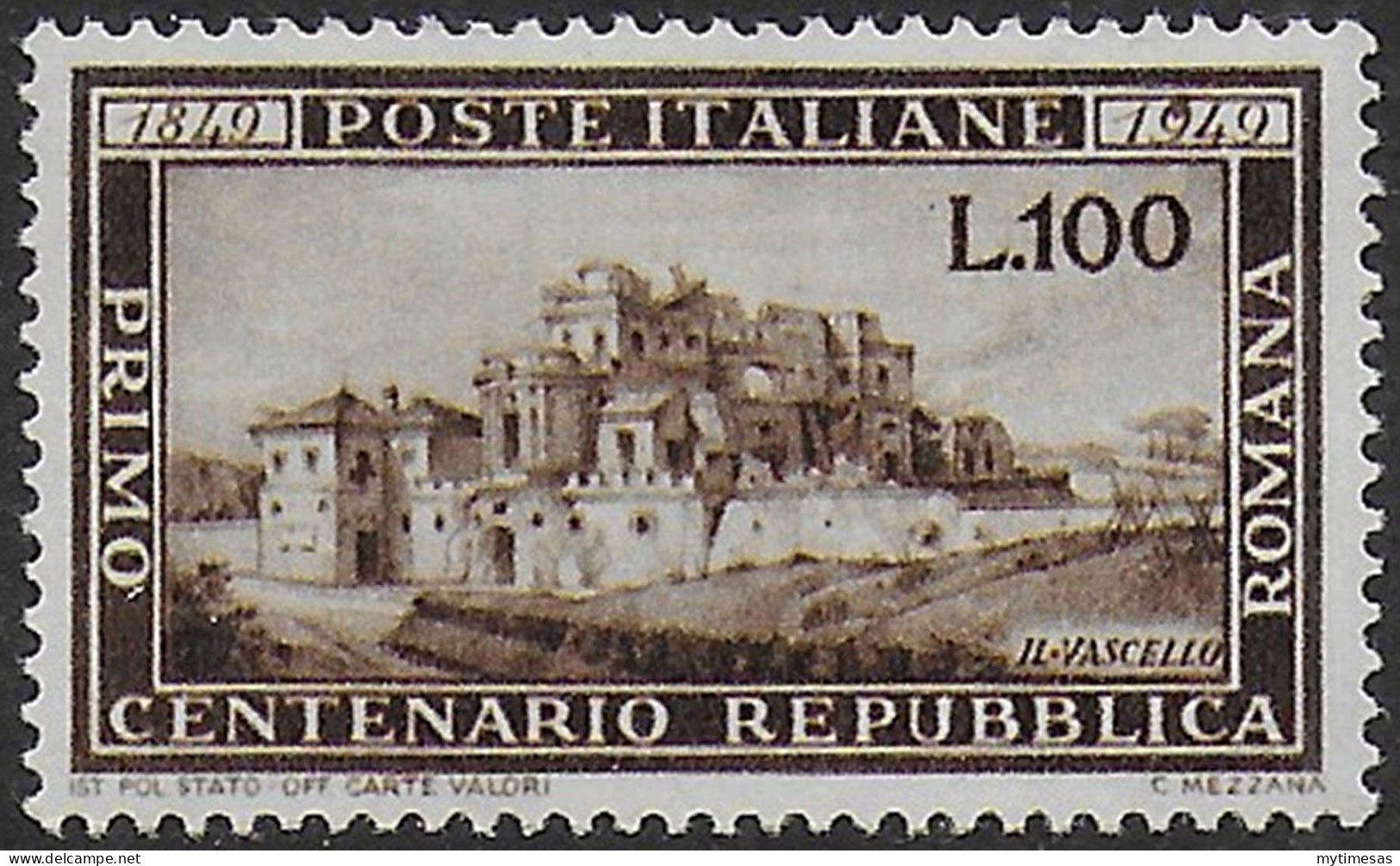 1949 Italia Repubblica Romana Bc MNH Sassone N. 600 - 1946-60: Neufs