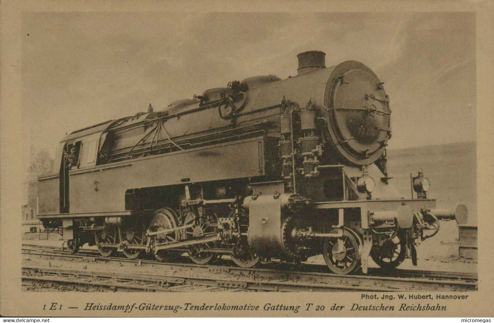 1 B 1 Heissdampf-Güterzug-Tender-Lokomotive Gattung T 20 Der Deutschen Reichsbahn - Borsig, 1923 - Treni