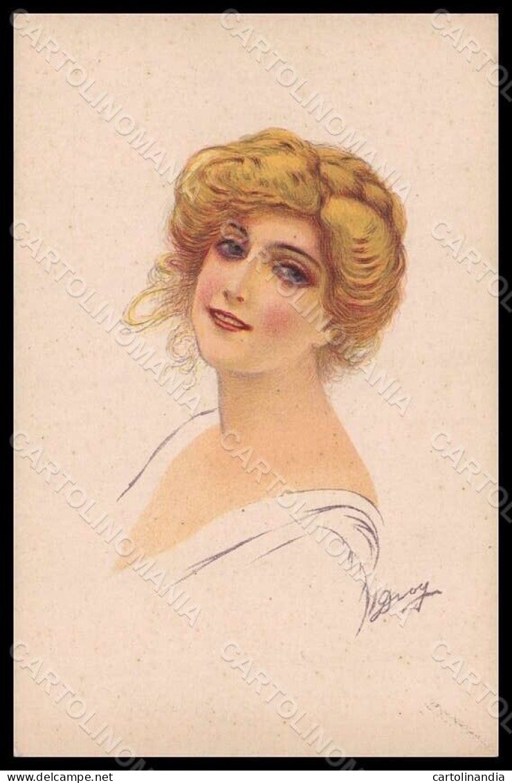 Artist Signed Drog Fashion Glamour Lady Serie 29-5 Postcard VK7666 - Other & Unclassified