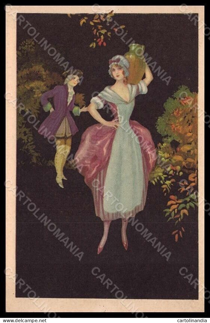 Artist Signed Properzi Fashion Lady Couple Degami 1011 Postcard VK8055 - Other & Unclassified