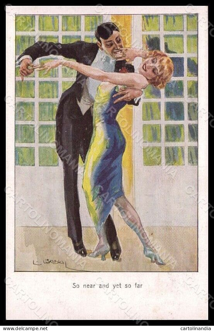 Artist Signed Usabal L. Fashion Glamour Lady Dance WSSB 1069 Postcard VK8137 - Other & Unclassified