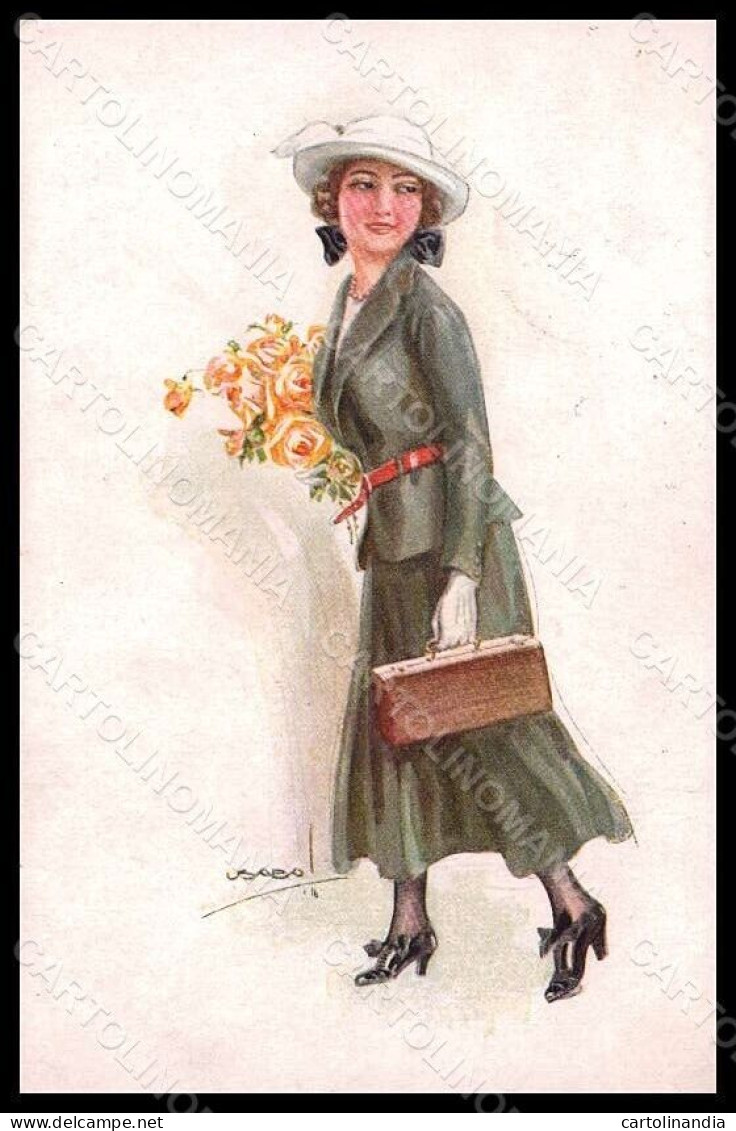 Artist Signed Usabal L. Fashion Glamour Lady Serie 316-3 Postcard VK7919 - Other & Unclassified