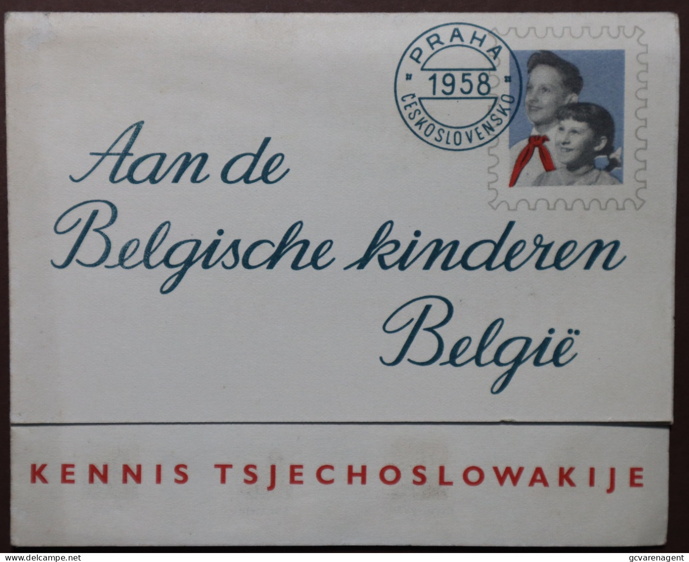 FOLDER  EXPO 1958 - AAN DE BELGISCHE KINDEREN BELGIE KENNIS TJECHOSLOWAKIJE  15 X 12  / 30              ZIE AFBEELDINGEN - Expositions