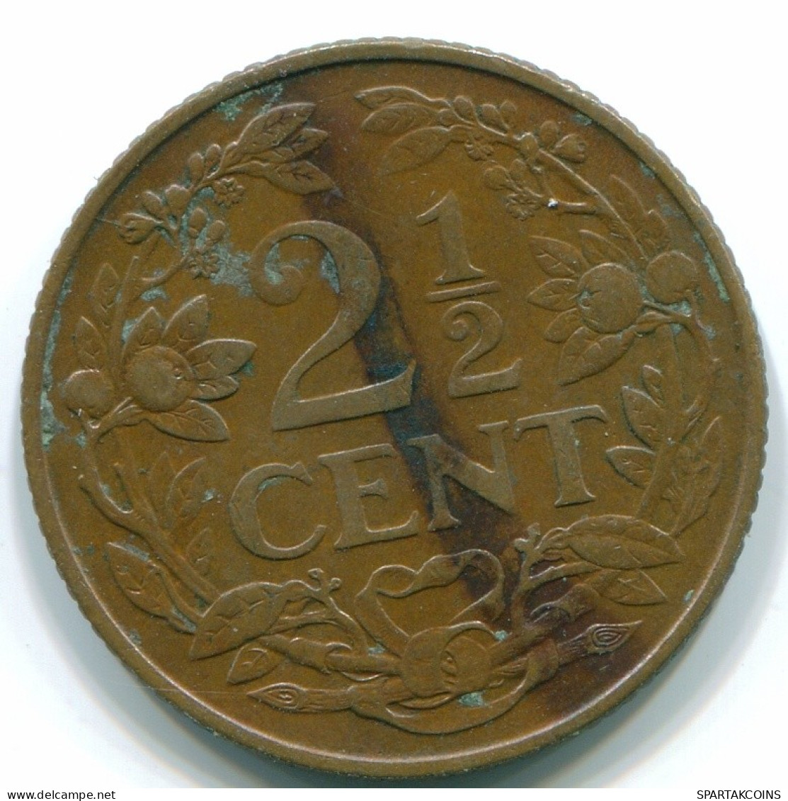 2 1/2 CENT 1956 CURACAO Netherlands Bronze Colonial Coin #S10167.U.A - Curaçao