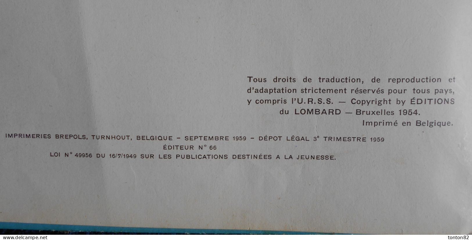 Edgar .P. Jacobs - La Marque Jaune  - DARGAUD - ( Édition De 1959 ) . - Blake & Mortimer