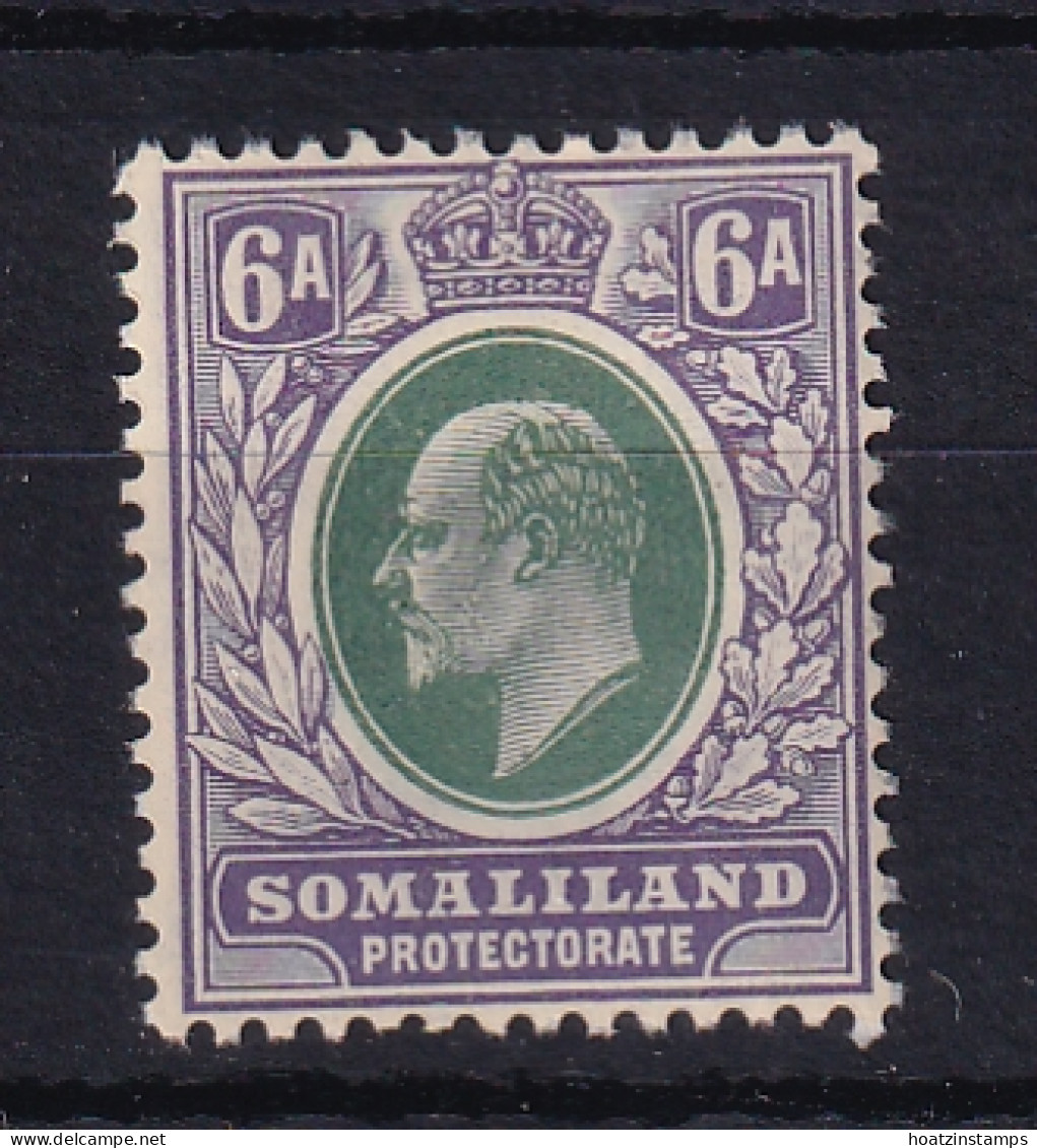 Somaliland Protectorate: 1905/11   Edward    SG51    6a     MH - Somalilandia (Protectorado ...-1959)