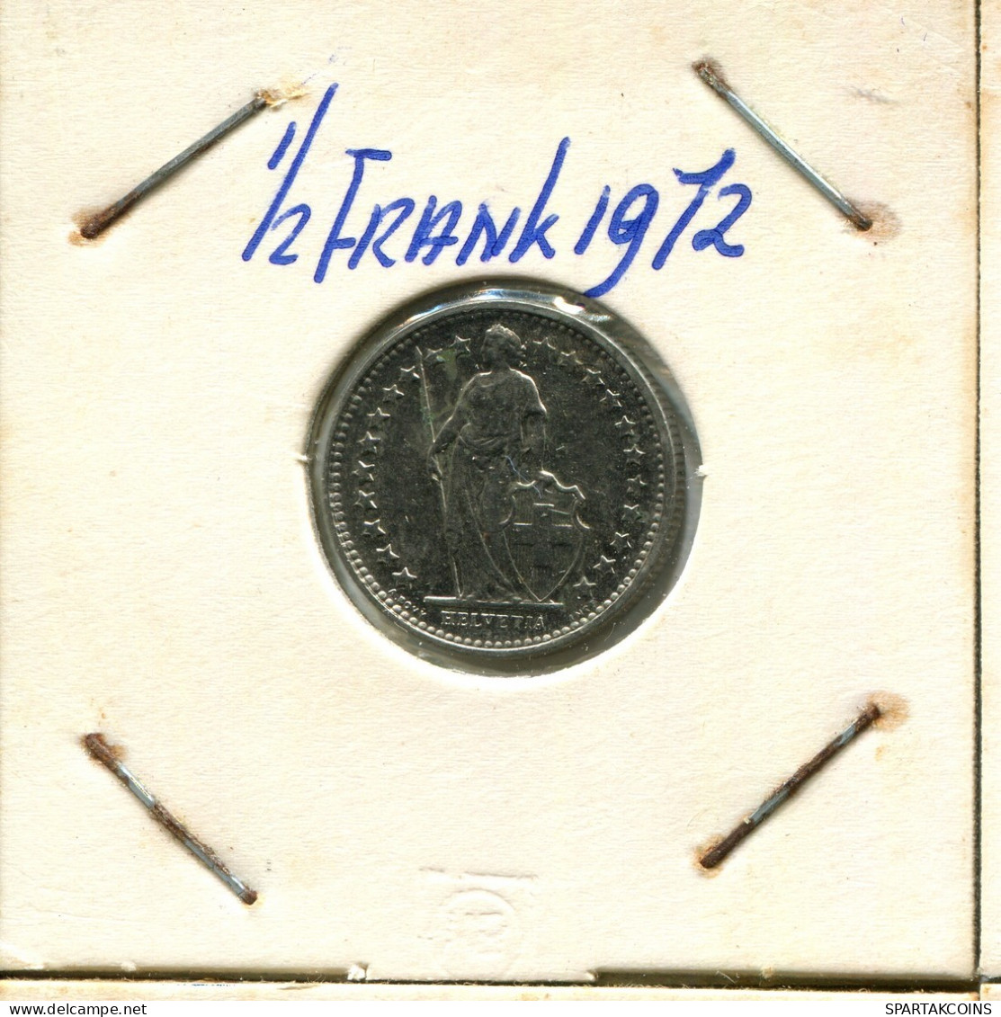 1/2 FRANC 1972 SWITZERLAND Coin #AY027.3.U.A - Andere & Zonder Classificatie