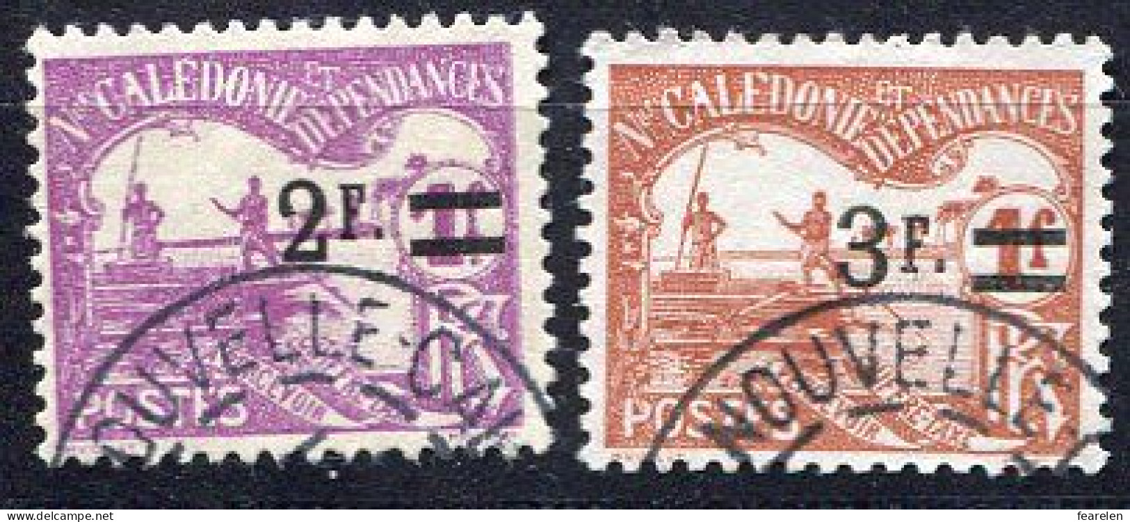 Colonie Française, Nouvelle-Calédonie Taxes N°24-25 Oblitérés, Très Beau - Postage Due