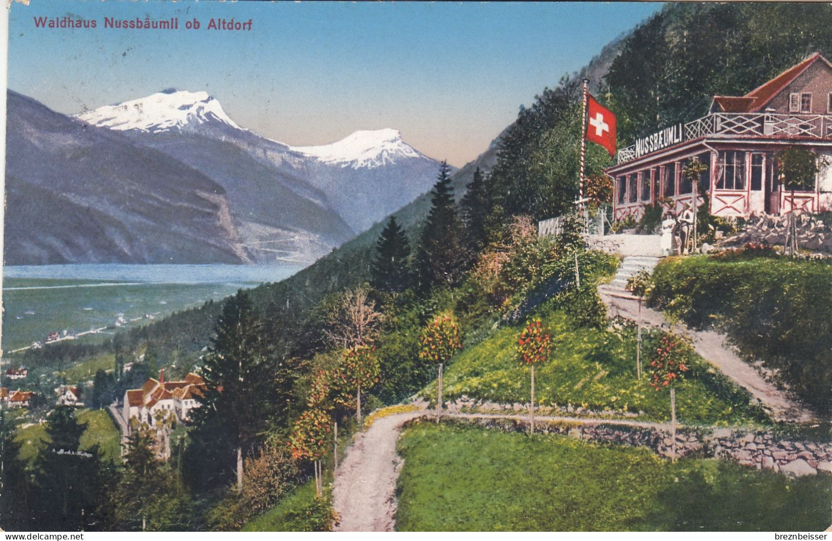 Alte AK  Waldhaus Nussbäumli  Ob. ALTDORF - Karte  Gel. 1925 - Altdorf