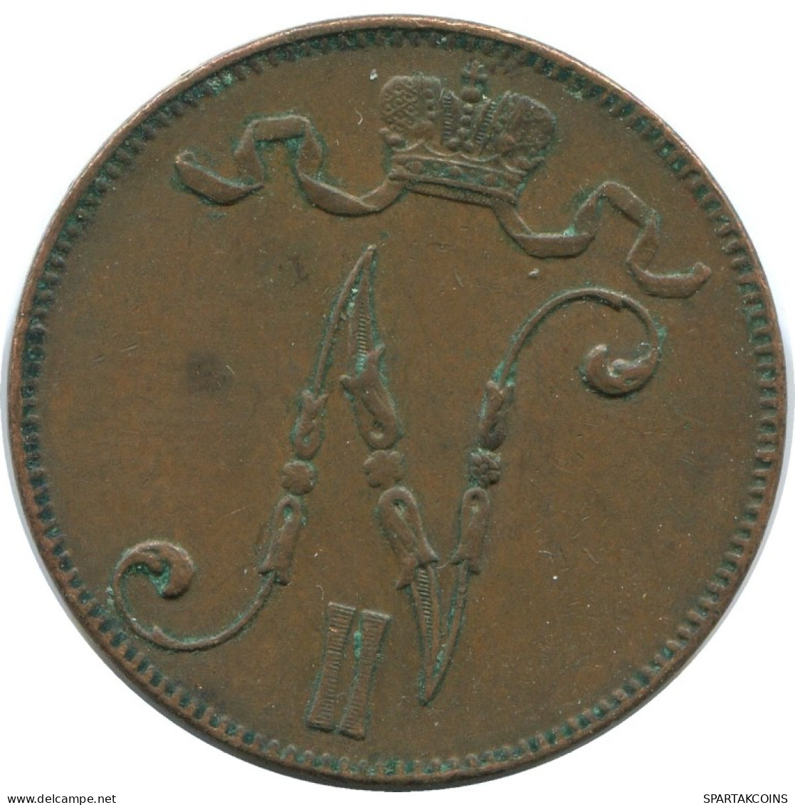 5 PENNIA 1916 FINLAND Coin RUSSIA EMPIRE #AB233.5.U.A - Finlandia