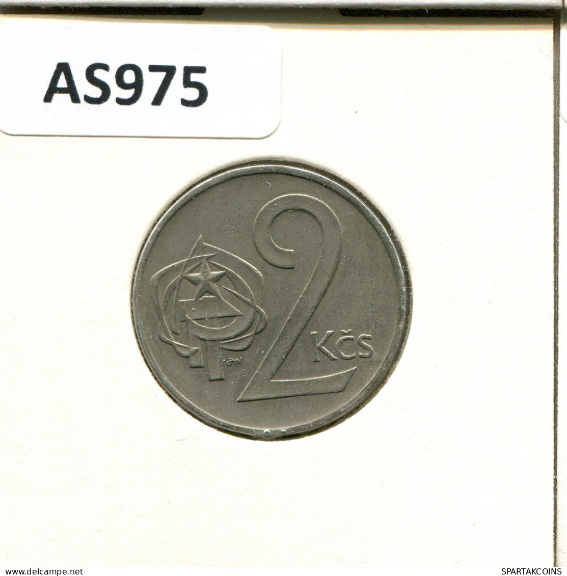 2 KORUN 1975 TSCHECHOSLOWAKEI CZECHOSLOWAKEI SLOVAKIA Münze #AS975.D.A - Tschechoslowakei