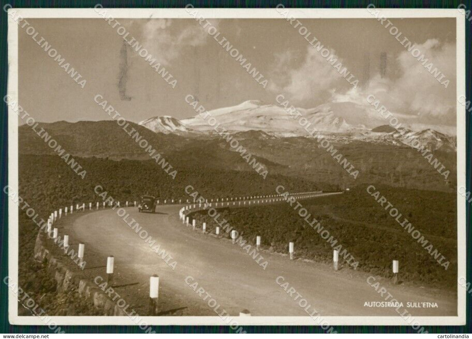 Catania Etna PIEGHINA Foto FG Cartolina ZK1187 - Catania