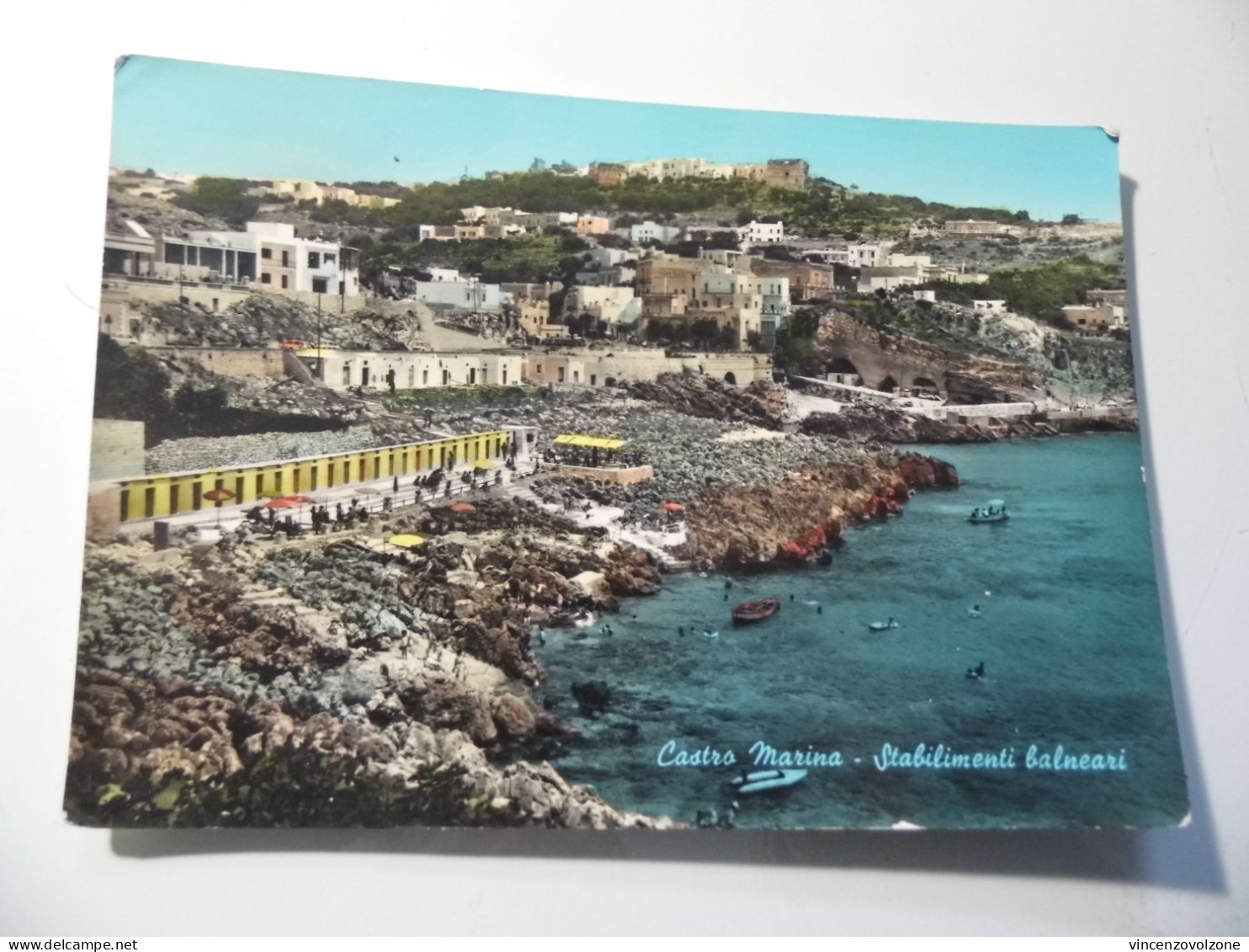 Cartolina Viaggiata "CASTRO MARINA Stabilimenti  Balneari" 1962 - Lecce