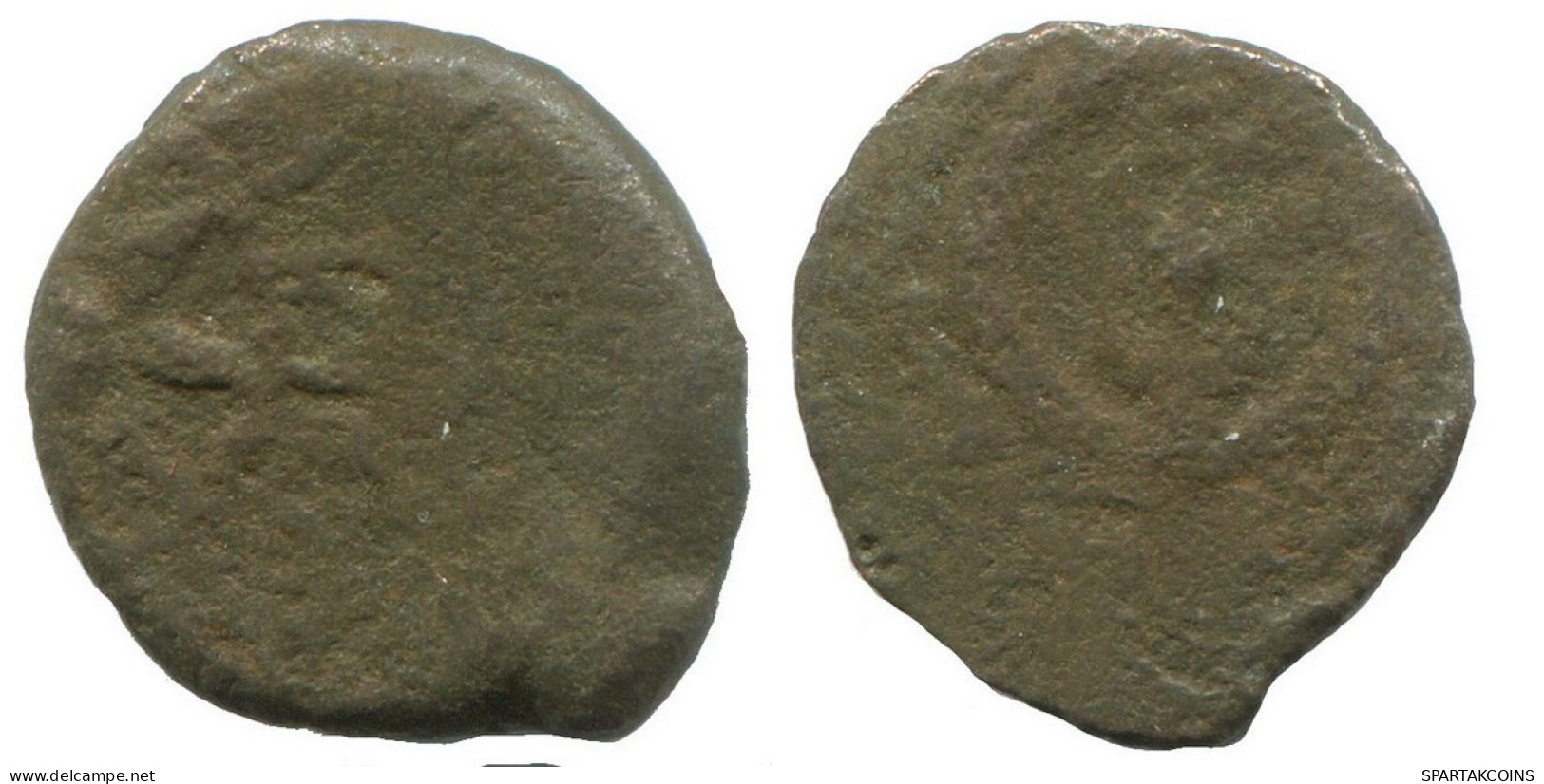 WREATH Antike Authentische Original GRIECHISCHE Münze 1.3g/15mm #NNN1179.9.D.A - Greek