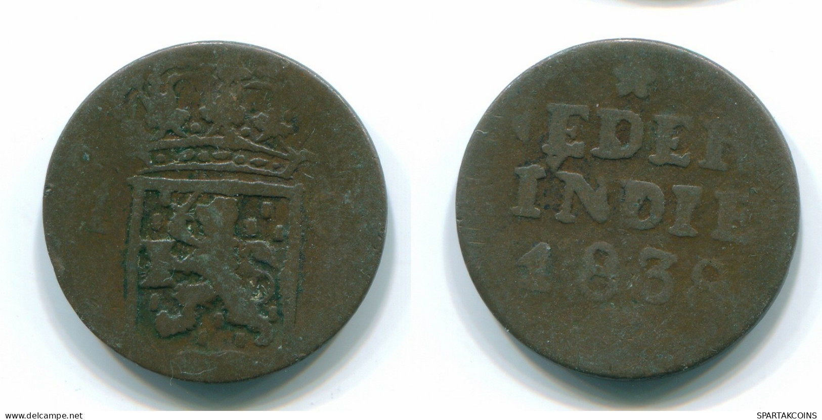 1 CENT 1838 INDIAS ORIENTALES DE LOS PAÍSES BAJOS INDONESIA Copper #S11684.E.A - Nederlands-Indië