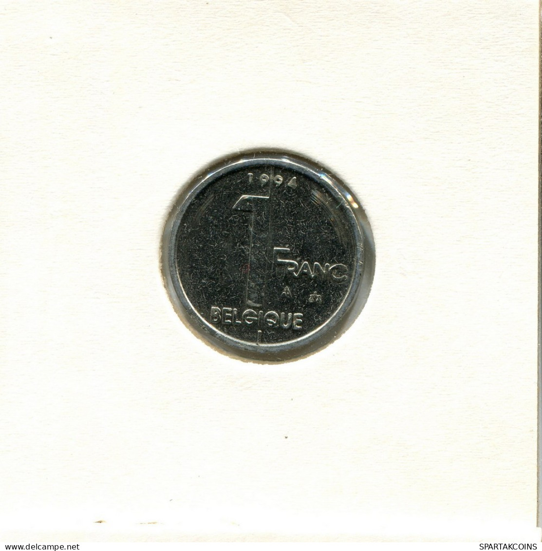 1 FRANC 1994 Französisch Text BELGIEN BELGIUM Münze #BB323.D.A - 1 Frank