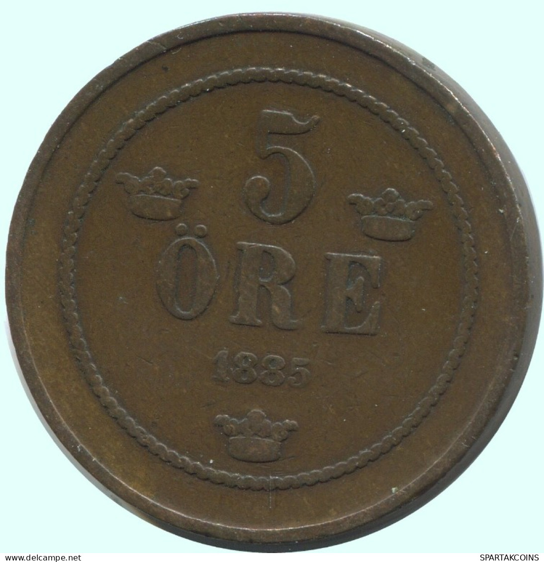 5 ORE 1885 SUECIA SWEDEN Moneda #AC609.2.E.A - Suecia