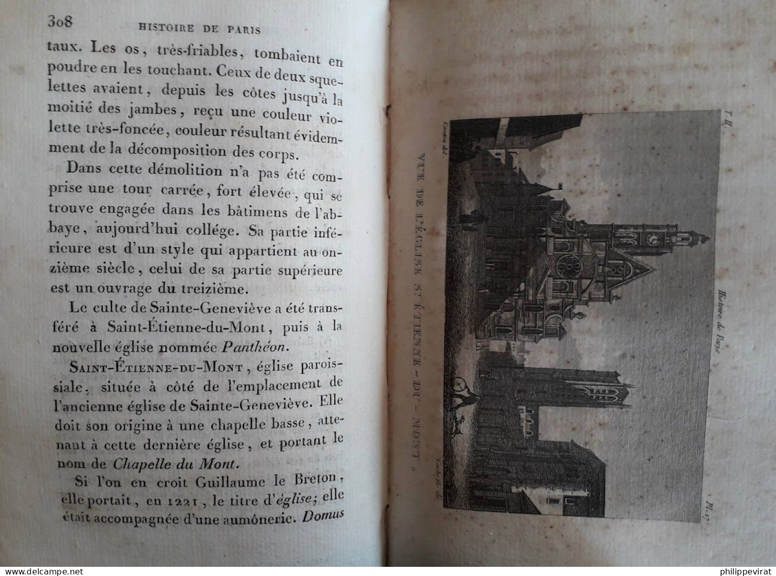 Jacques-Antoine Dulaure - Histoire civile, physique et morale de Paris - 1825